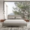 Modrest Paula - Mid-Century Grey Upholstered Bed