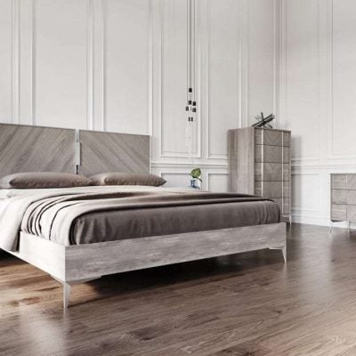 Nova Domus Alexa Italian Grey Bed