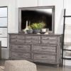 Avenue Traditional Gray 8 Drawer Dresser