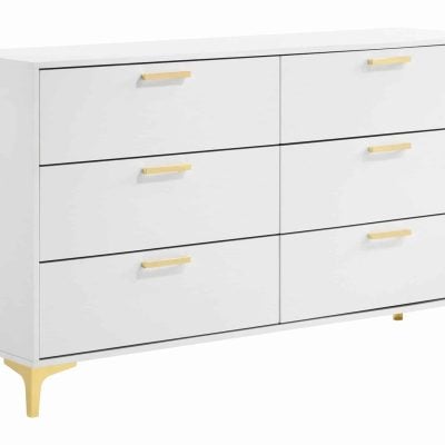 Kendall 6-Drawer Dresser White