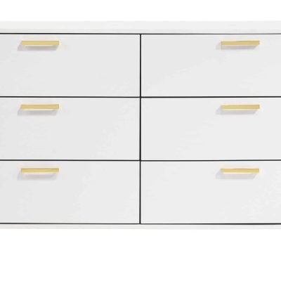 Kendall 6-Drawer Dresser White