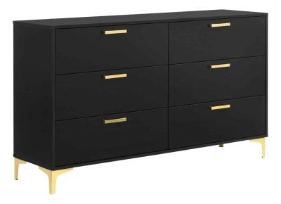 Kendall black and gold dresser
