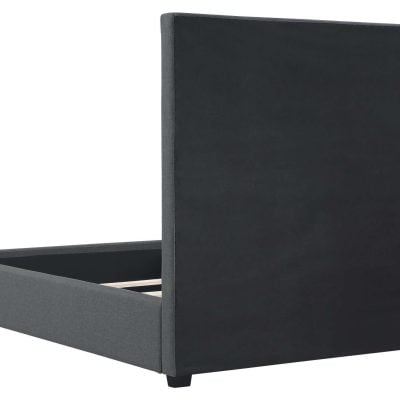 Bowfield Gray Bed With Nailhead Trim