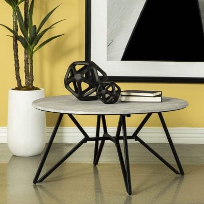 Hadi concrete coffee table coaster 736178
