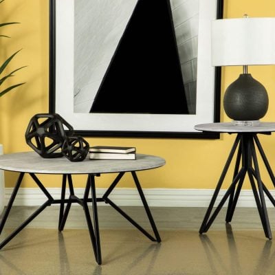 Hadi concrete coffee table coaster 736178