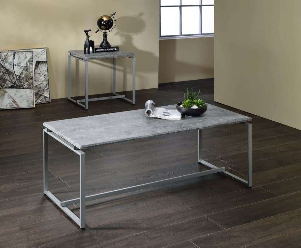 modern concrete coffee table