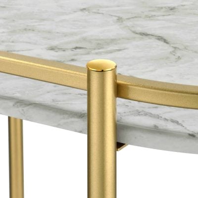 Desiree Marble & Gold Bar Cart