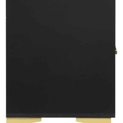 Kendall black and gold nightstand