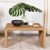 Juanita Square Rattan Coffee Table Natural