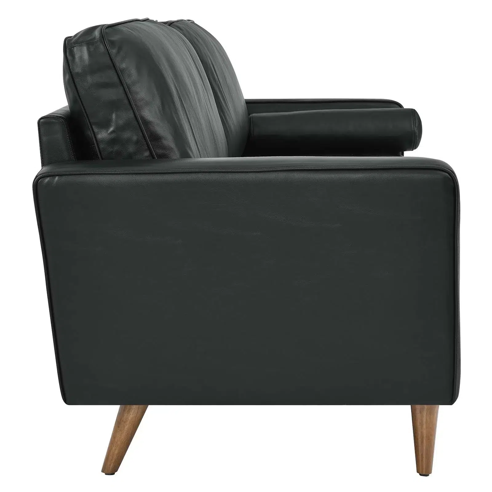 Valour Genuine Top Grain Black Leather Sofa