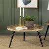 Zoe Round Natural Wood Coffee Table