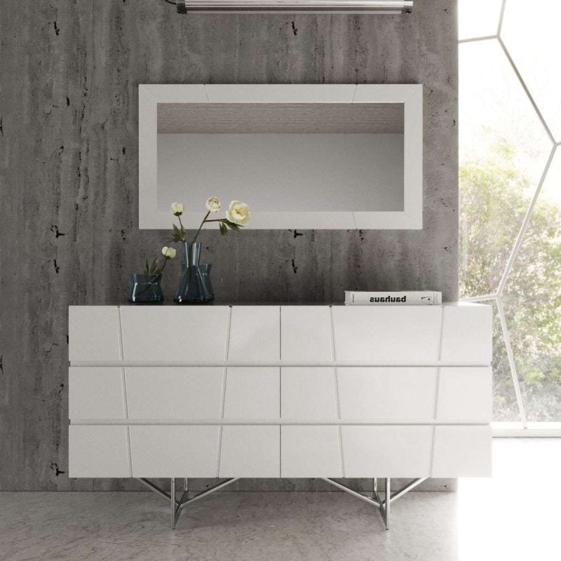 modern white dresser