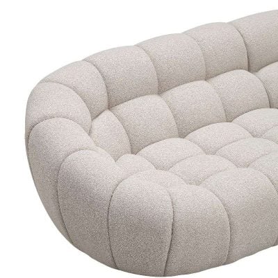 Divani Casa Yolonda - Modern Beige Curved Sectional Sofa VGEV-2126B-LGB-SECT