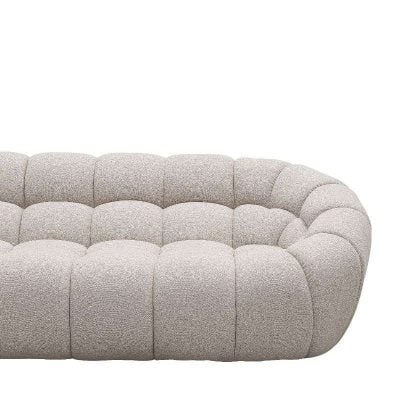 Divani Casa Yolonda - Modern Beige Curved Sectional Sofa VGEV-2126B-LGB-SECT