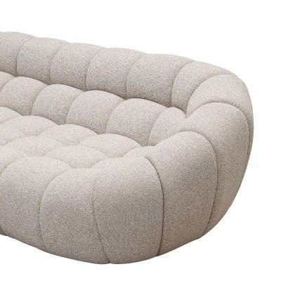 Divani Casa Yolonda - Modern Beige Curved Sectional Sofa VGEV-2126B-LGB-SECT