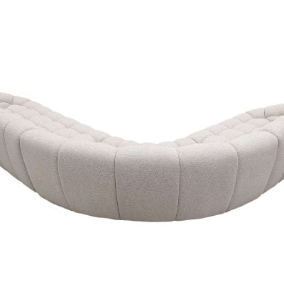 Divani Casa Yolonda - Modern Beige Curved Sectional Sofa VGEV-2126B-LGB-SECT