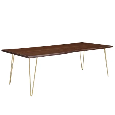 ardor walnut gold table