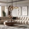 Divani Casa Yolonda - Modern Beige Curved Sectional Sofa VGEV-2126B-LGB-SECT