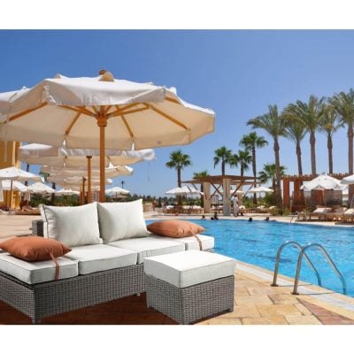 Selena Outdoor Daybed With Ottoman