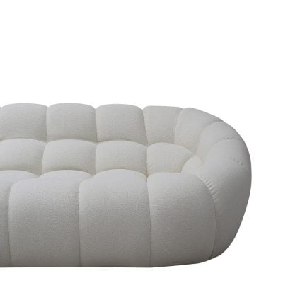 Divani Casa Yolonda - Off-White Fabric Sectional Sofa