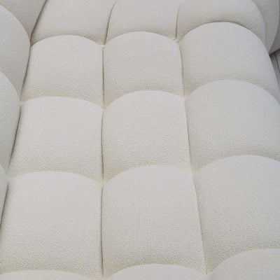 Divani Casa Yolonda - Off-White Fabric Sectional Sofa