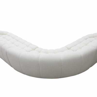 Divani Casa Yolonda - Off-White Fabric Sectional Sofa