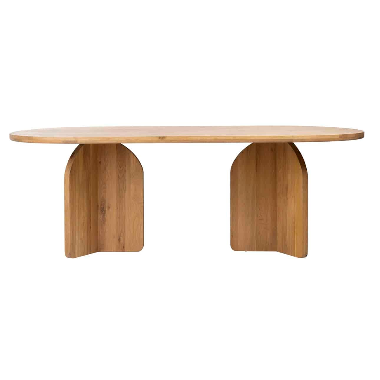 Navarro Solid Wood Round Dining Table - KFROOMS