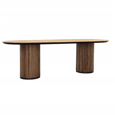 dabney teak oval large table