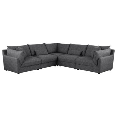 Sasha 6 Pc Gray Modular Sectional Sofa