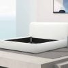 Modrest Liam White Fabric Cloud Padded Bed