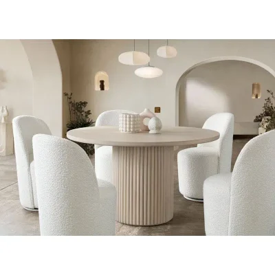 Siren Solid Wood Round Dining Table