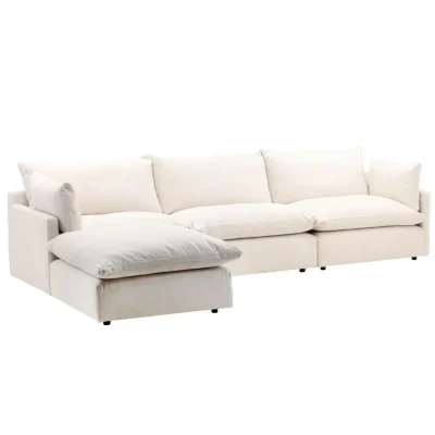 Graciela Cream Boucle Cloud Modular Sectional Sofa