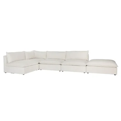 Seymour Modular Beige Cotton Blend Sectional Sofa