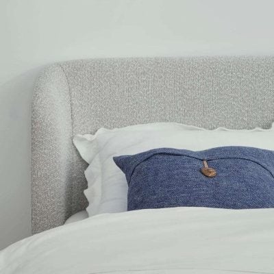 Kiki Soft Premium Gray Boucle Bed