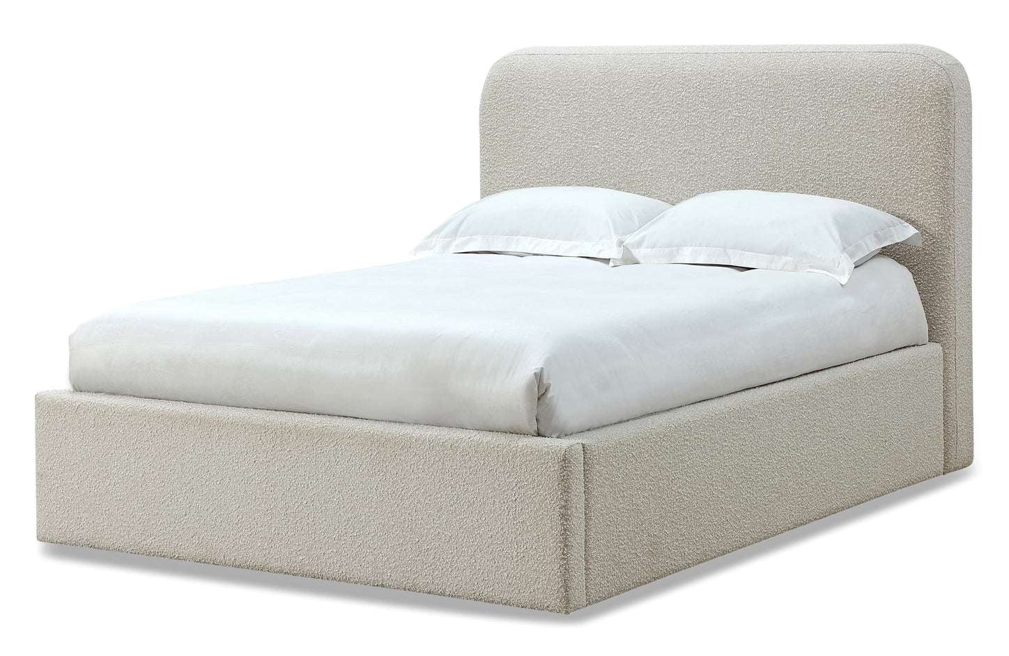 Ricotta Off White Boucle Bed - Image 3