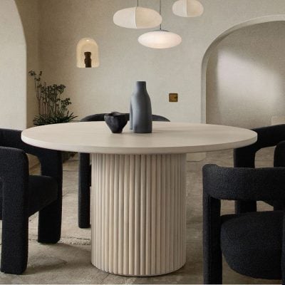 Siren Solid Wood Round Dining Table