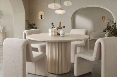 Siren Solid Wood Round Dining Table