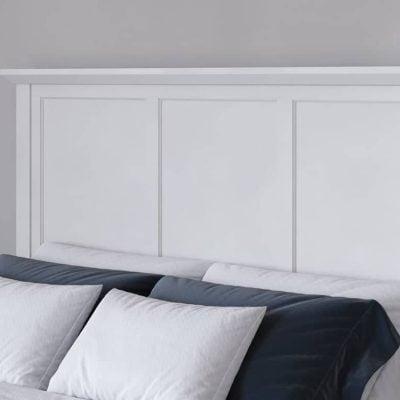 Grace White Wood Bed With Side Storage Drawers