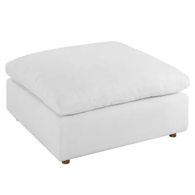 Commix Cloud Modular White Ottoman