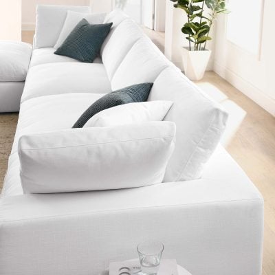 Commix Cloud Modular White Sectional Sofa