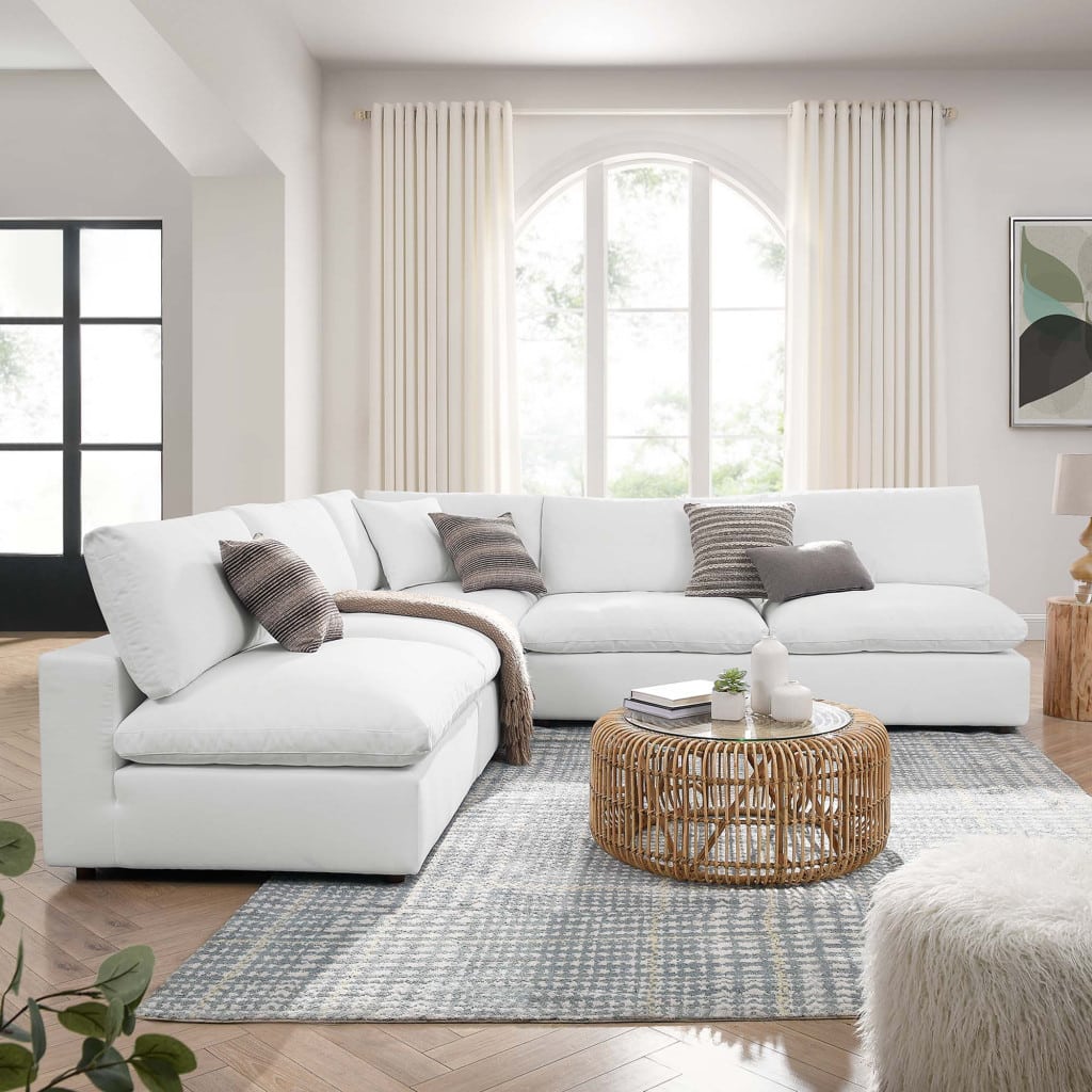 Commix white Cloud Modular sectional sofa