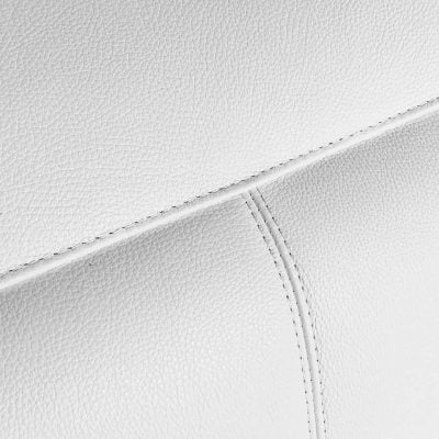 Divantalia Crasia White Italian Leather Sectional Sofa