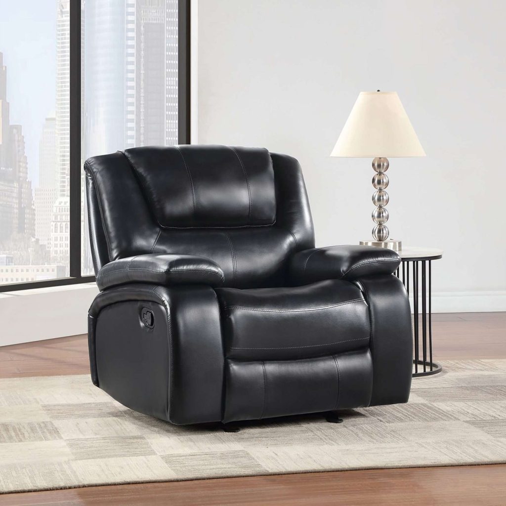 Black Leather Recliner