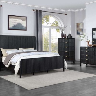 Brookmead Modern Black Bed Frame