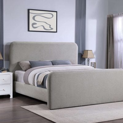 Wren Grey Upholstered Bed