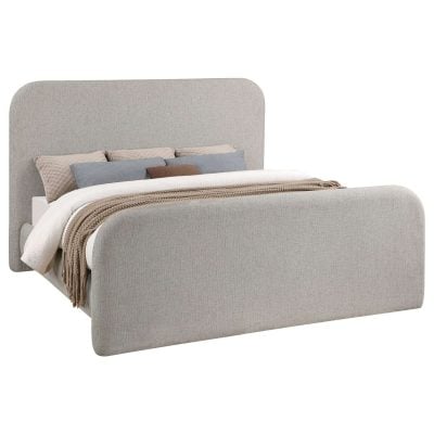 Wren Grey Upholstered Bed