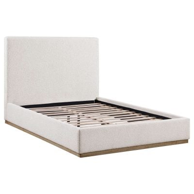 Knox Beige Boucle Bed