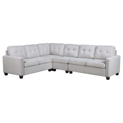 Alternative view of Georgina Beige Sectional Sofa