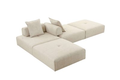 Divani Casa Mondo Modular Beige Sofa
