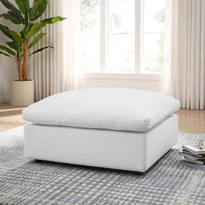 Commix Cloud White Ottoman